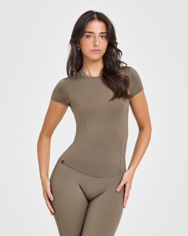 Mellow™ Soft Short Sleeve T-Shirt | Moss Brown