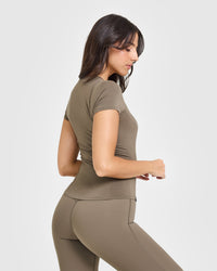 Mellow™ Soft Short Sleeve T-Shirt | Moss Brown