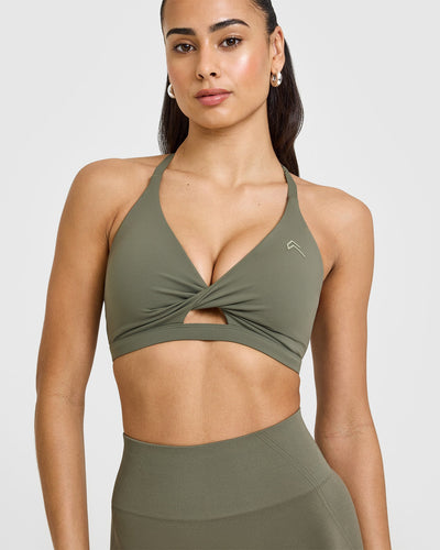 Unified Twist Sports Bra | Alpine Green