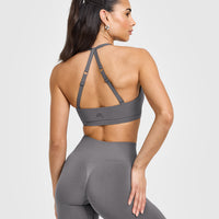Unified Twist Sports Bra | Ash Grey