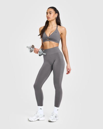 Unified Twist Sports Bra | Ash Grey
