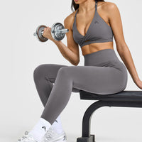 Unified Twist Sports Bra | Ash Grey