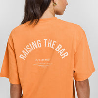 Raising The Bar Oversized Washed T-Shirt | Apricot Orange