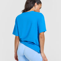 Classic Oversized Lightweight T-Shirt | Tropical Blue