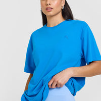 Classic Oversized Lightweight T-Shirt | Tropical Blue
