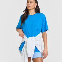 Classic Oversized Lightweight T-Shirt | Tropical Blue