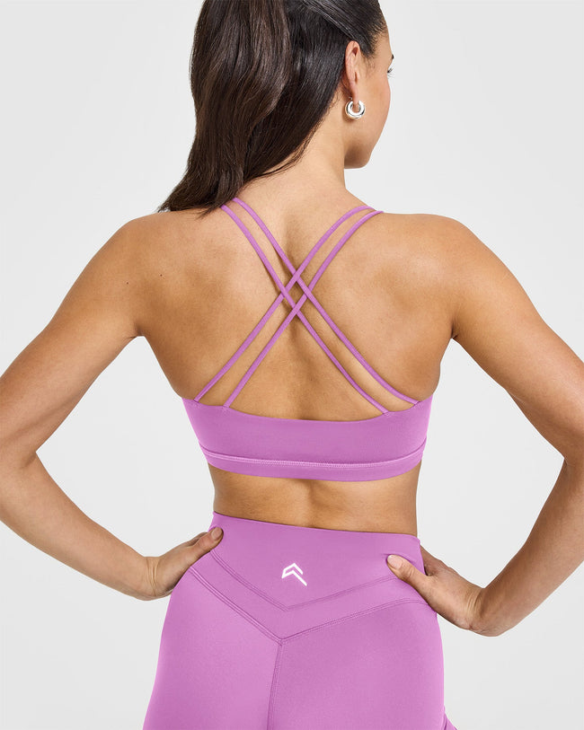 Everyday Cross Over Bralette | Orchid Purple