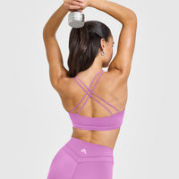 Everyday Cross Over Bralette | Orchid Purple
