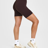 Unified Cycling Shorts 8" | Plum Brown