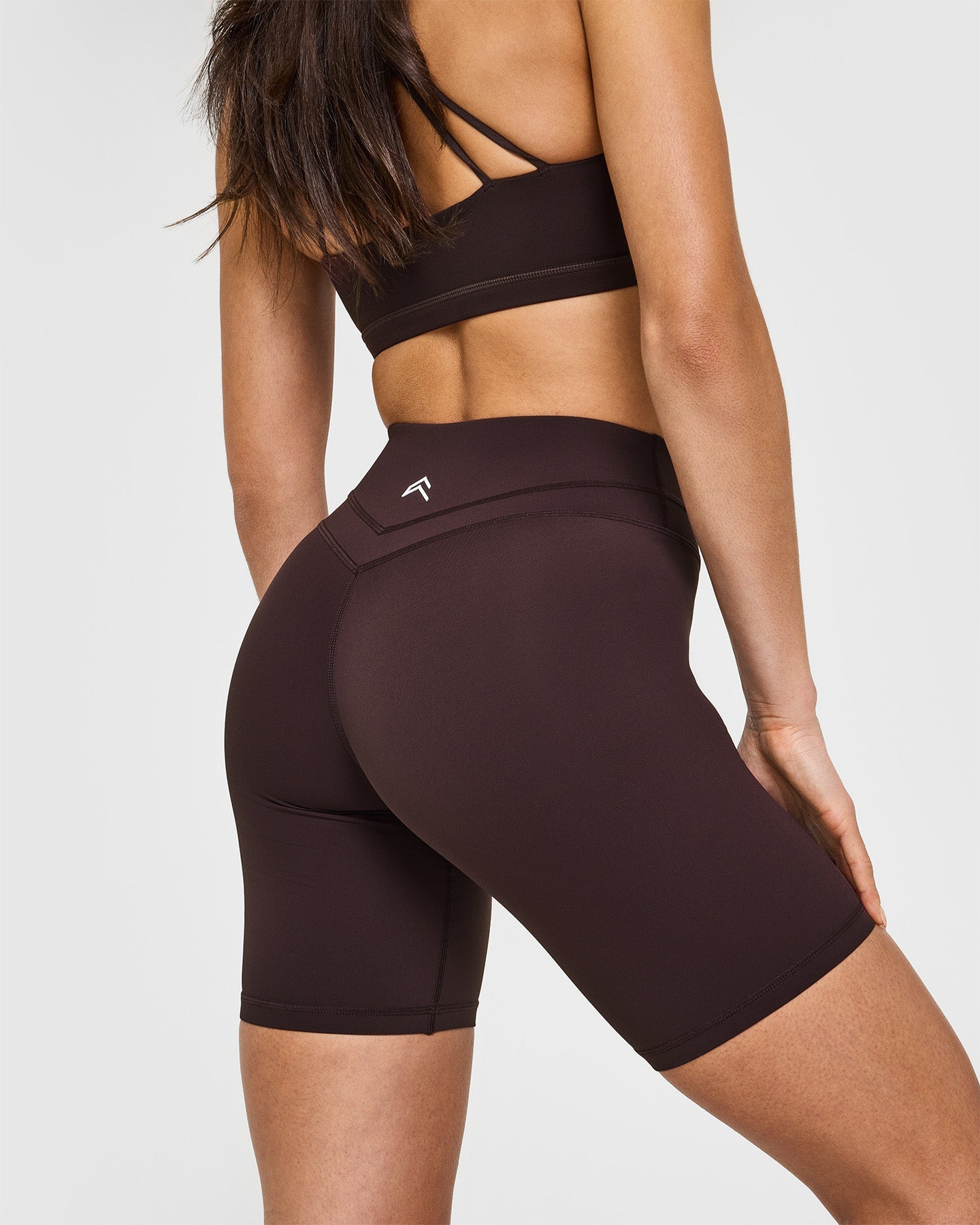 Unified Cycling Shorts 8" | Plum Brown
