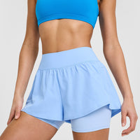 Unified Double Layer Shorts 5" | Powdered Blue