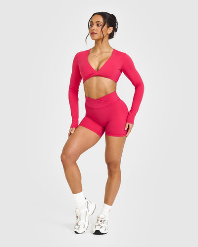 Unified Wrap Shorts 6" | Berry Bloom