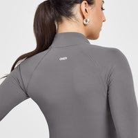 SoftMotion™ Jacket with White Logo | Ash Grey