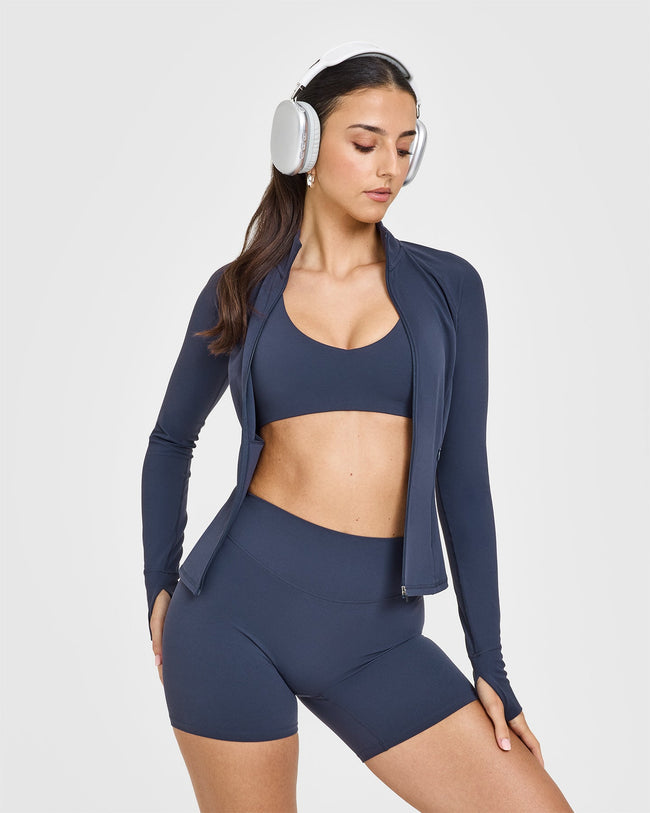 SoftMotion™ Jacket with White Logo | True Blue