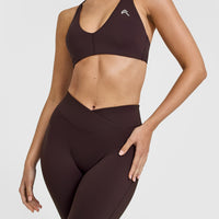 Unified Wrap Flared Bottoms | Plum Brown