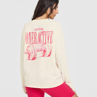Oner Graphic Washed Long Sleeve Top | Off White