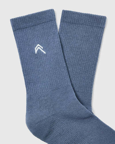 All Day Crew Socks 1 Pack | Granite Blue