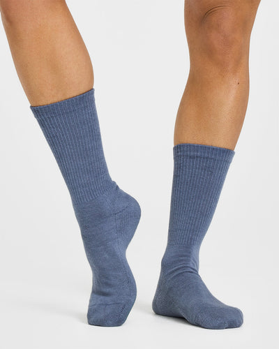 All Day Crew Socks 1 Pack | Granite Blue