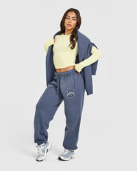 Foundations Jogger With Printed Graphic | Granite Blue