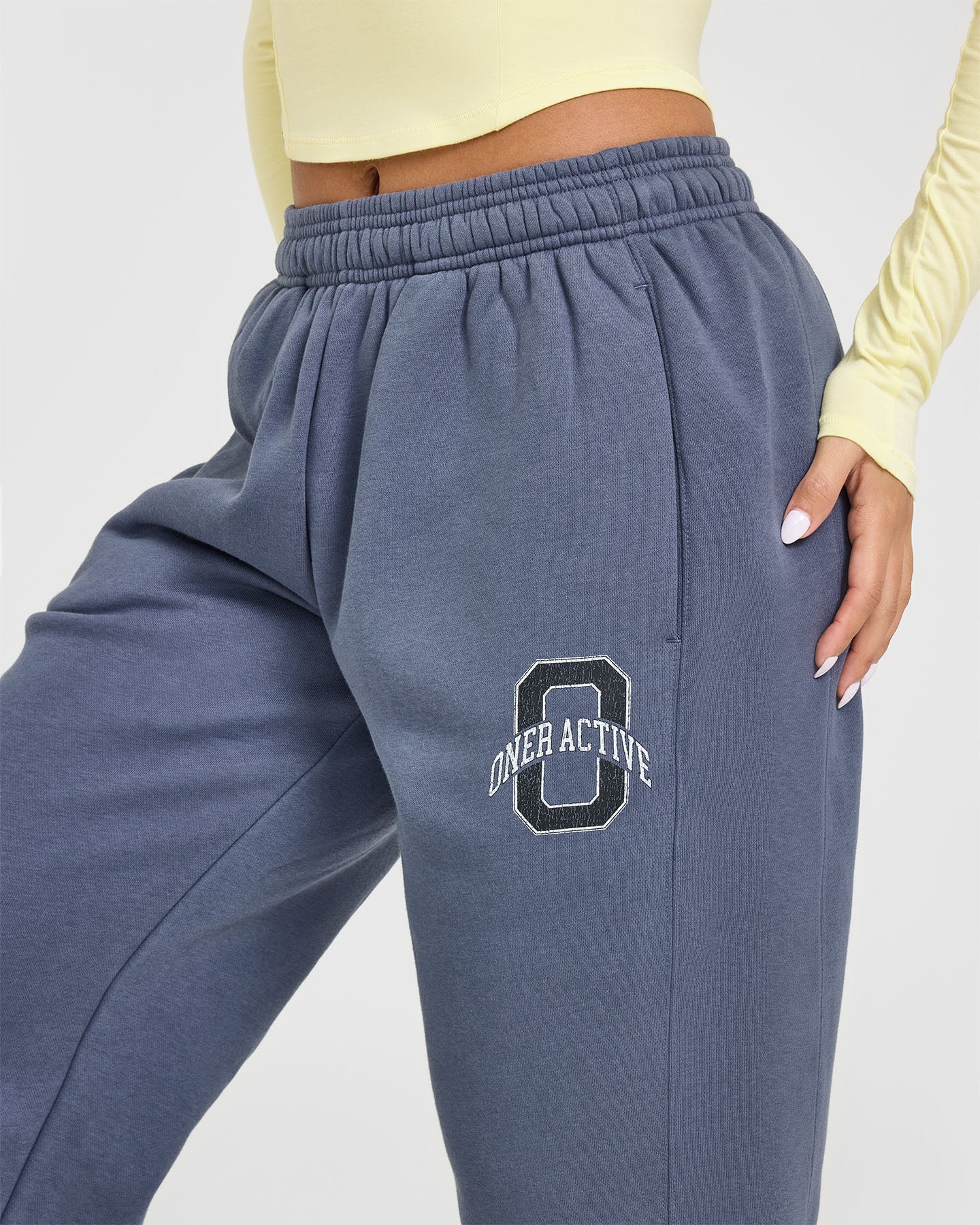Foundations Jogger With Printed Graphic | Granite Blue
