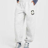 Foundations Jogger With Printed Graphic | Light Grey Marl