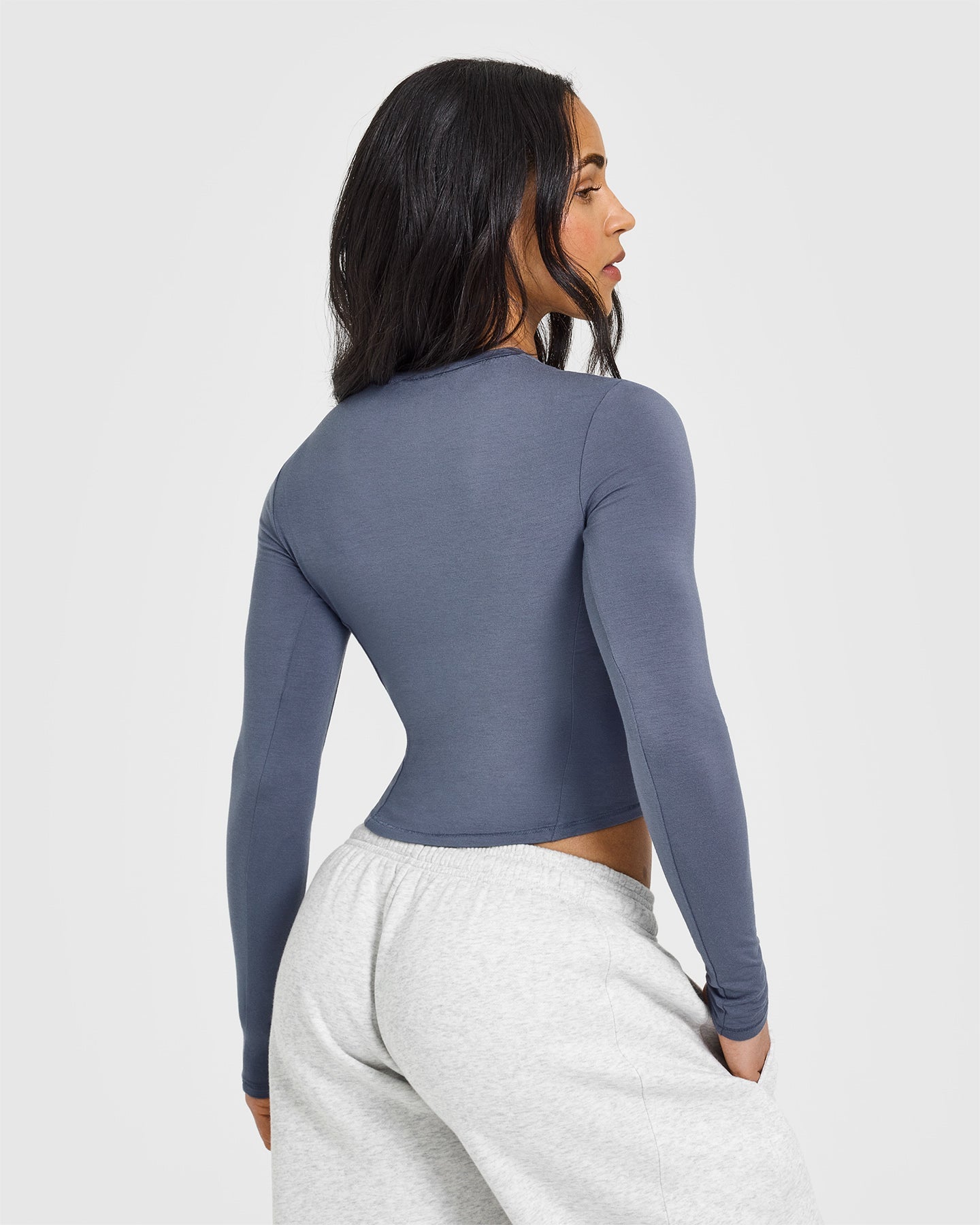 Mellowâ„¢ Soft Mid Long Sleeve Top | Granite Blue