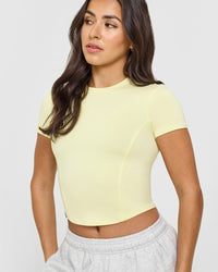 Mellowâ„¢ Soft Mid Short Sleeve T-Shirt | Pastel Yellow