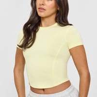 Mellowâ„¢ Soft Mid Short Sleeve T-Shirt | Pastel Yellow