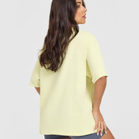 Oner Graphic Washed T-Shirt | Pastel Yellow