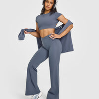 Unified Wrap Flared Bottoms | Granite Blue