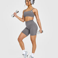 Unified Cycling Shorts 8" | Ash Grey