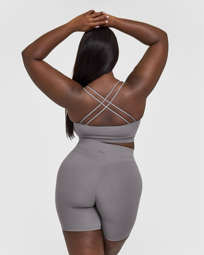 Everyday Cross Over Bralette | Ash Grey