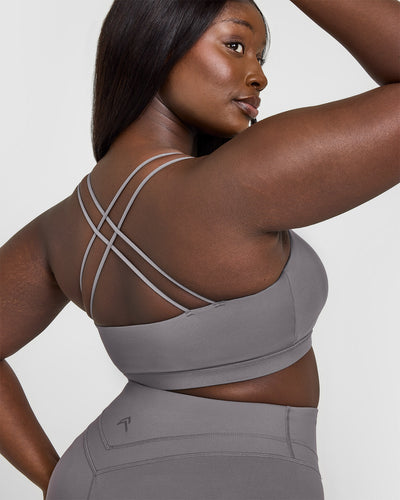 Everyday Cross Over Bralette | Ash Grey
