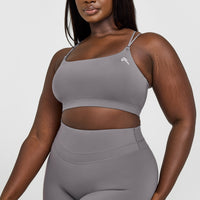 Everyday Cross Over Bralette | Ash Grey