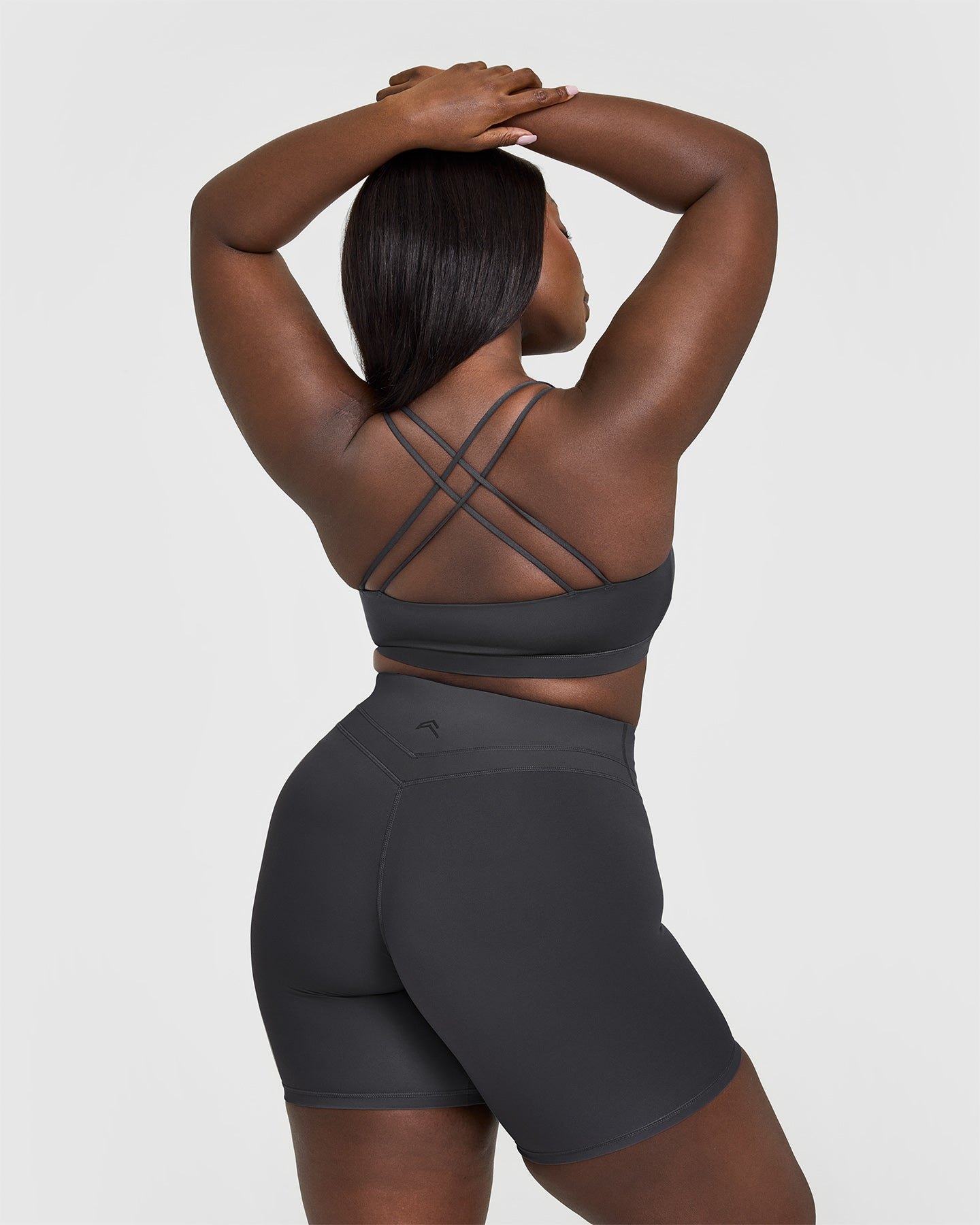 Everyday Cross Over Bralette | Coal