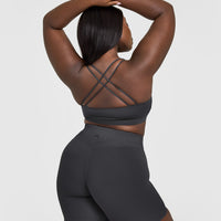 Everyday Cross Over Bralette | Coal