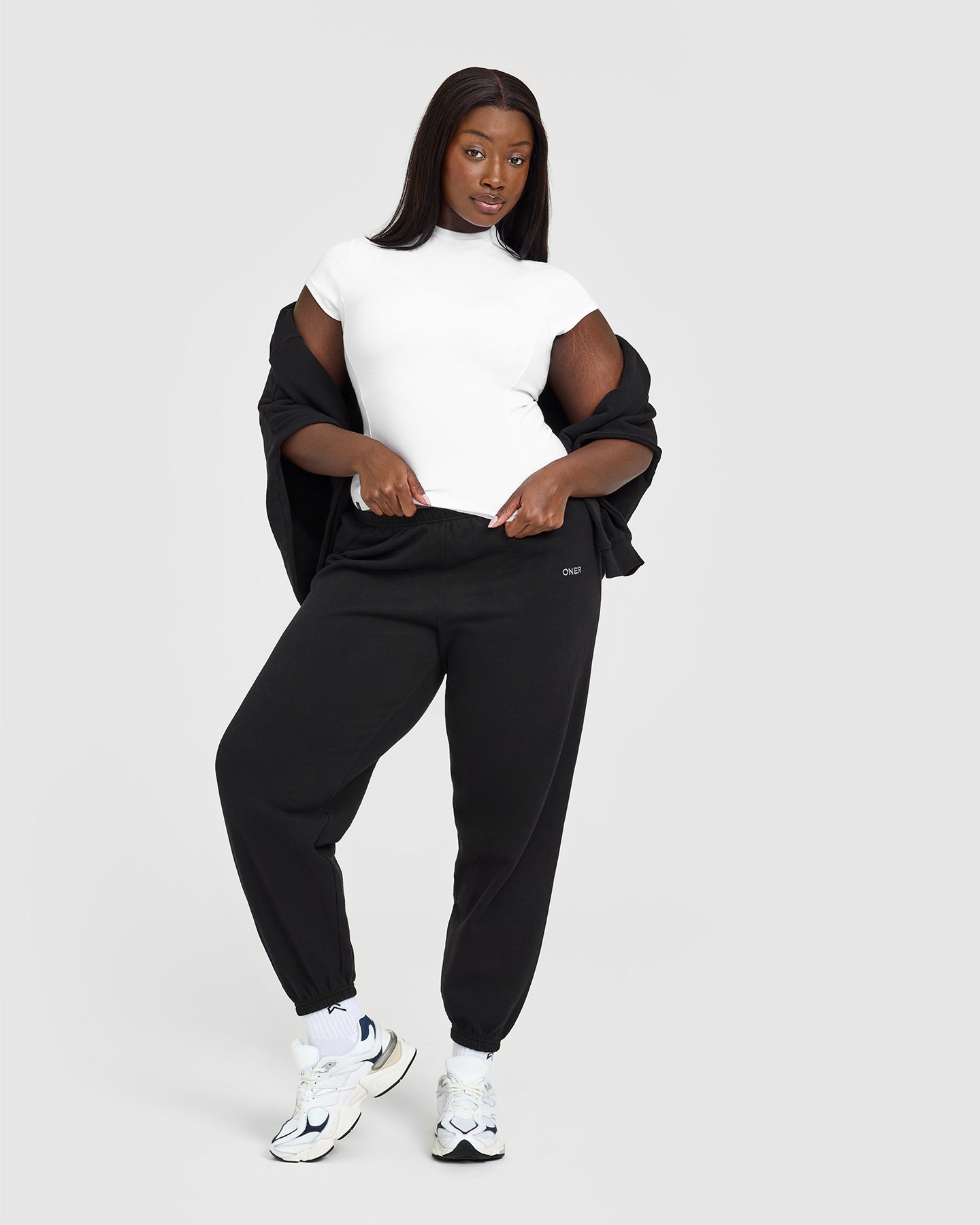 Mellow™ Rib Mock Neck T-Shirt | White