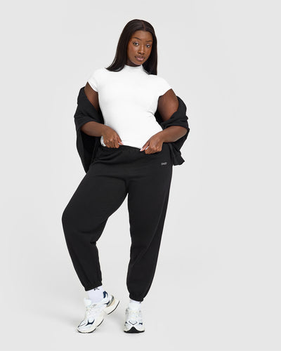 Mellow™ Rib Mock Neck T-Shirt | White