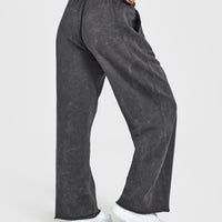 Raw Lounge Wide Leg Joggers | Coal
