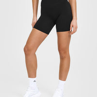 Timeless High Waisted Shorts | Black