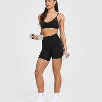 Timeless High Waisted Shorts | Black