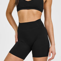 Timeless High Waisted Shorts | Black