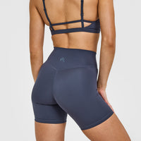 Timeless High Waisted Shorts 6" | True Blue