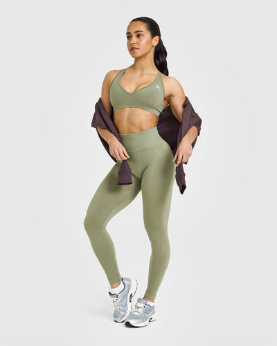 Effortless Seamless Leggings | Deep Sage Green