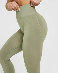 Effortless Seamless Leggings | Deep Sage Green