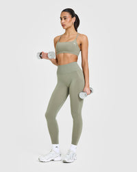 Everyday Cross Over Bralette | Soft Sage Green