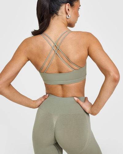 Everyday Cross Over Bralette | Soft Sage Green