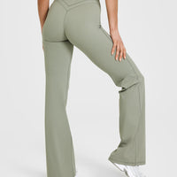 Unified Wrap Flared Bottoms | Soft Sage Green