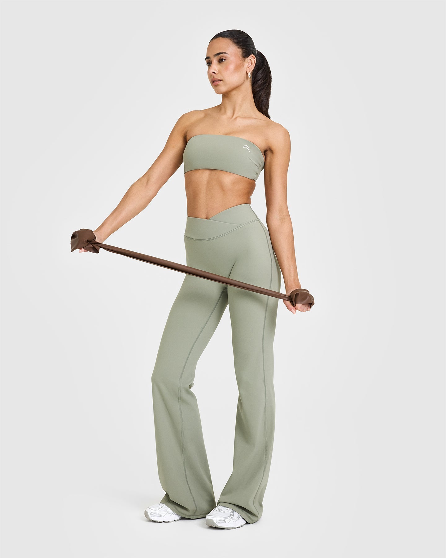 Unified Wrap Flared Bottoms | Soft Sage Green