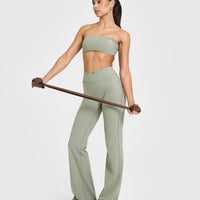 Unified Wrap Flared Bottoms | Soft Sage Green